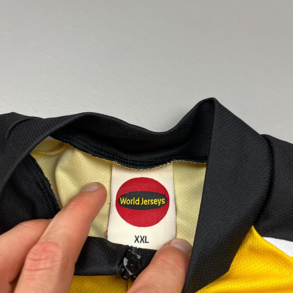 World Jerseys Cycling Jersey Mens XXL Yellow Moab Brewery Porcupine Pilsner Beer - Picture 3 of 12